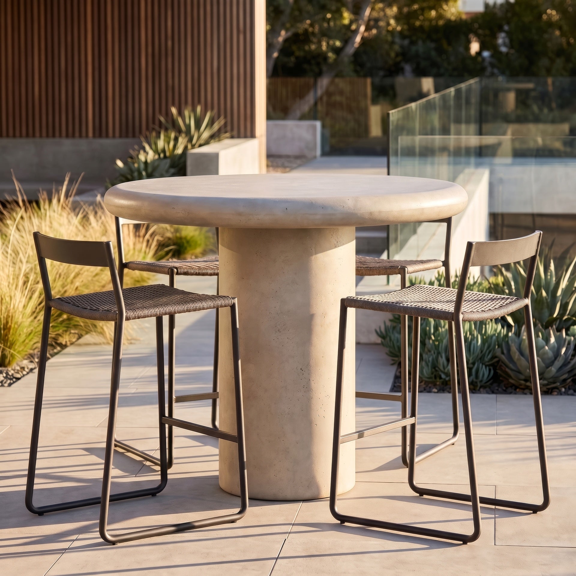 Arlo Dark Grey 47.25-Inch Bar Height Table by Urbia