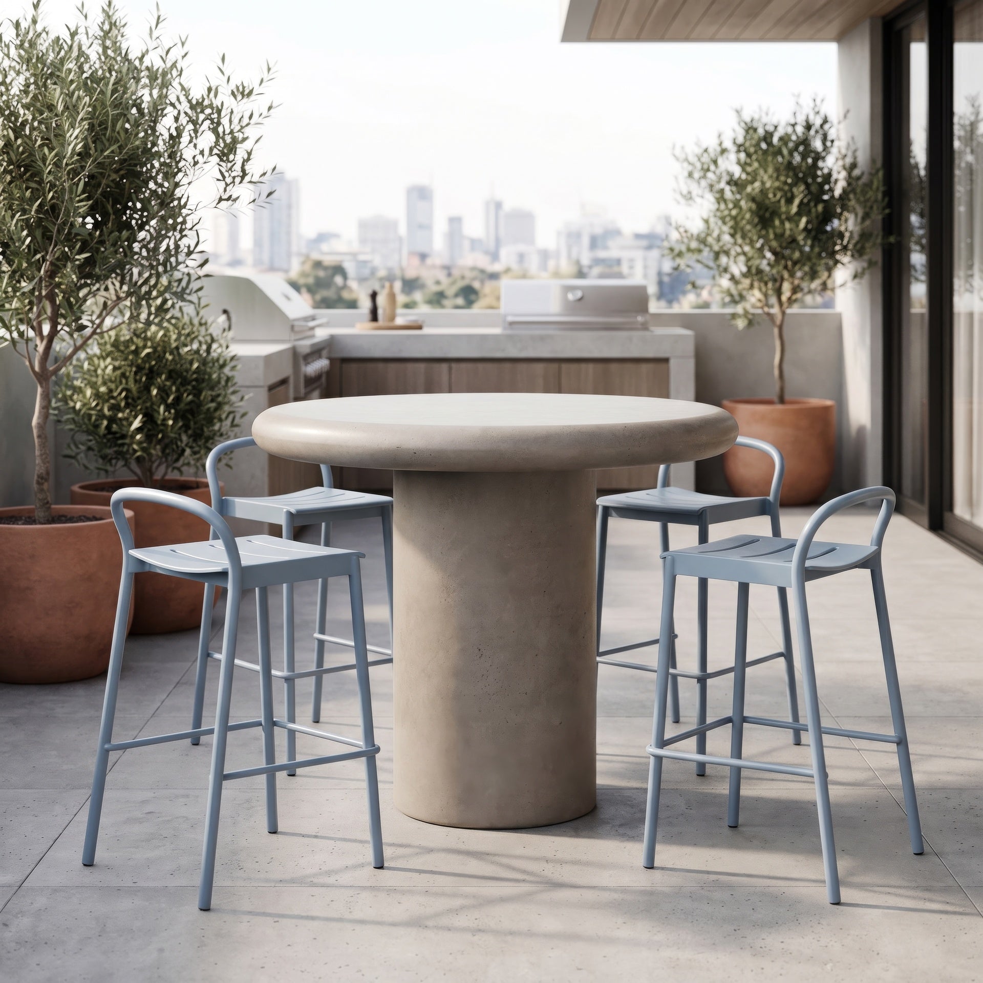 Arlo Dark Grey 47.25-Inch Counter Height Table by Urbia
