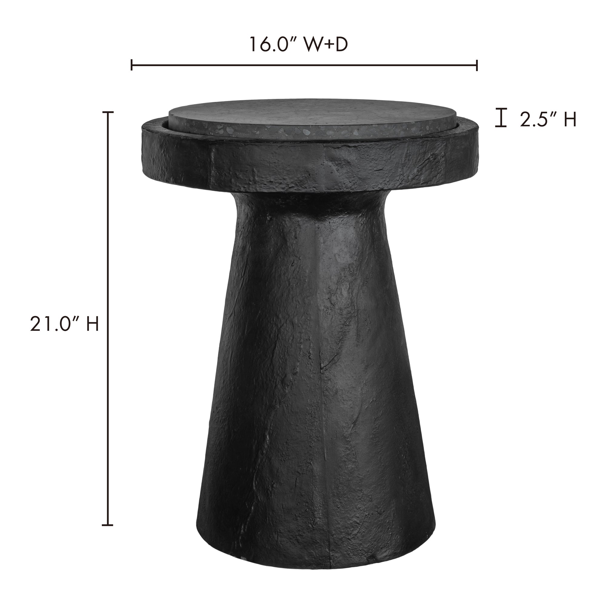 Book Accent Table Black by Moe's Home Collection - view 5