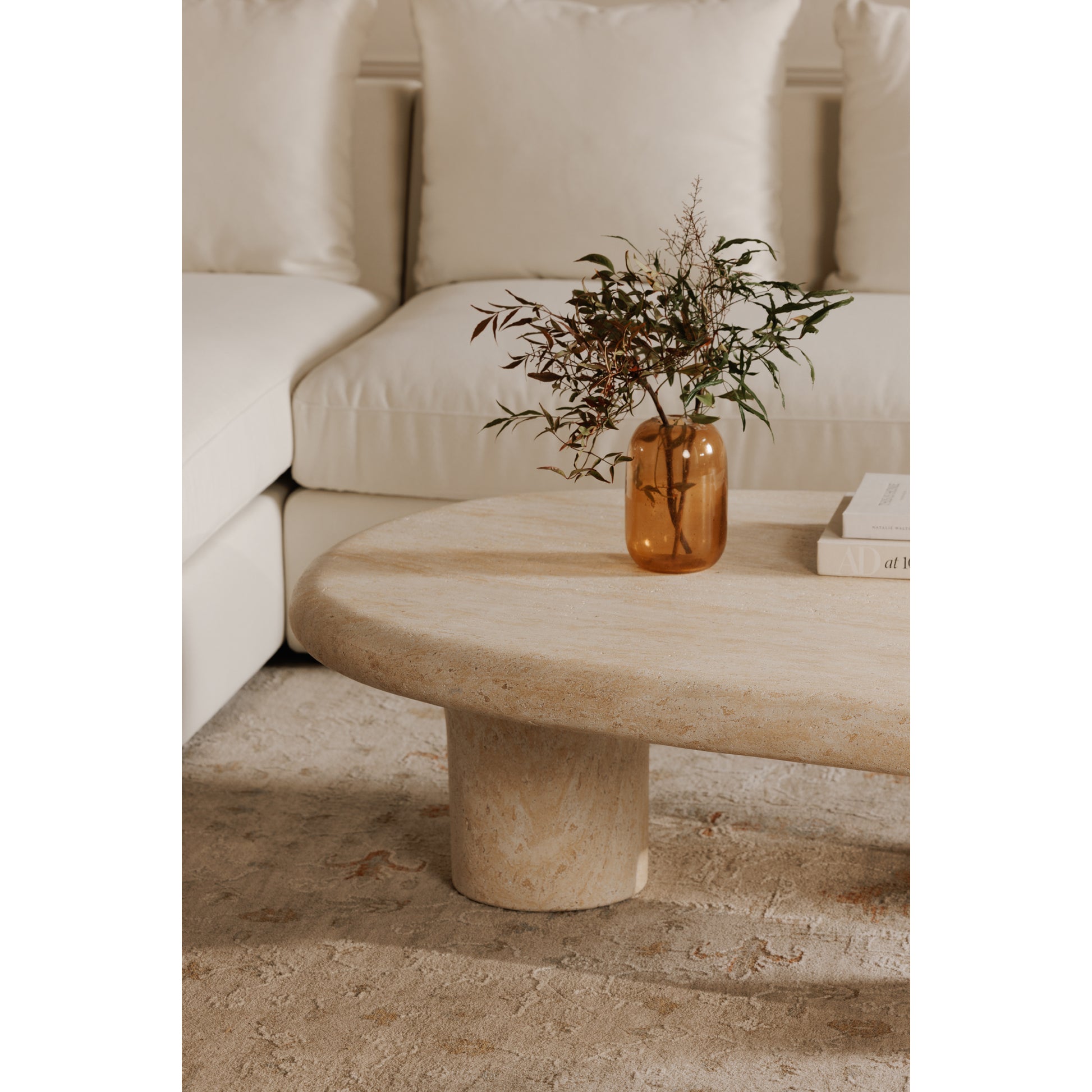 Warby Outdoor Coffee Table beige by Moe's Home Collection - view 4