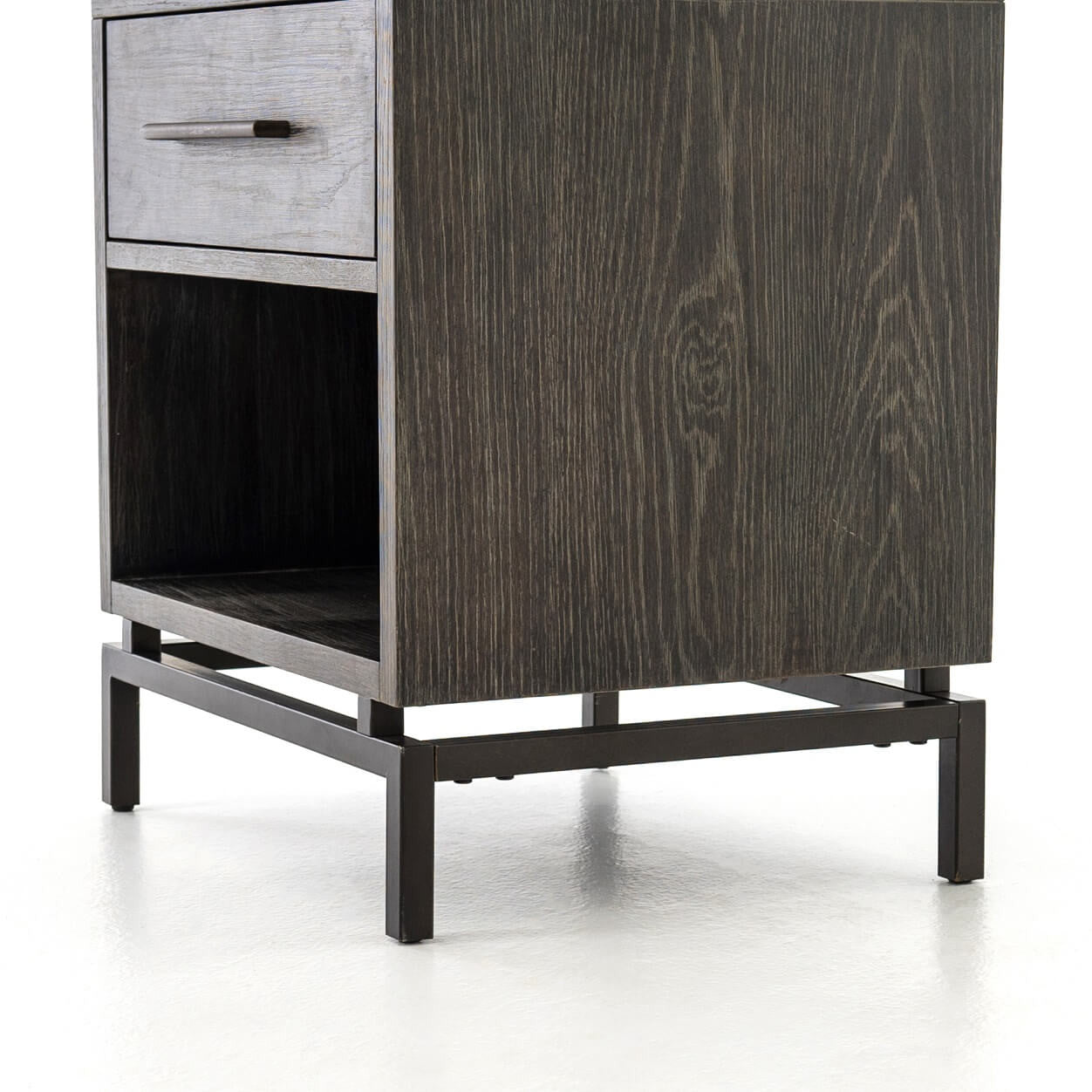 GRETA NIGHTSTAND,AUTUMN GREY,RUSTIC BRASS,VHAD-033