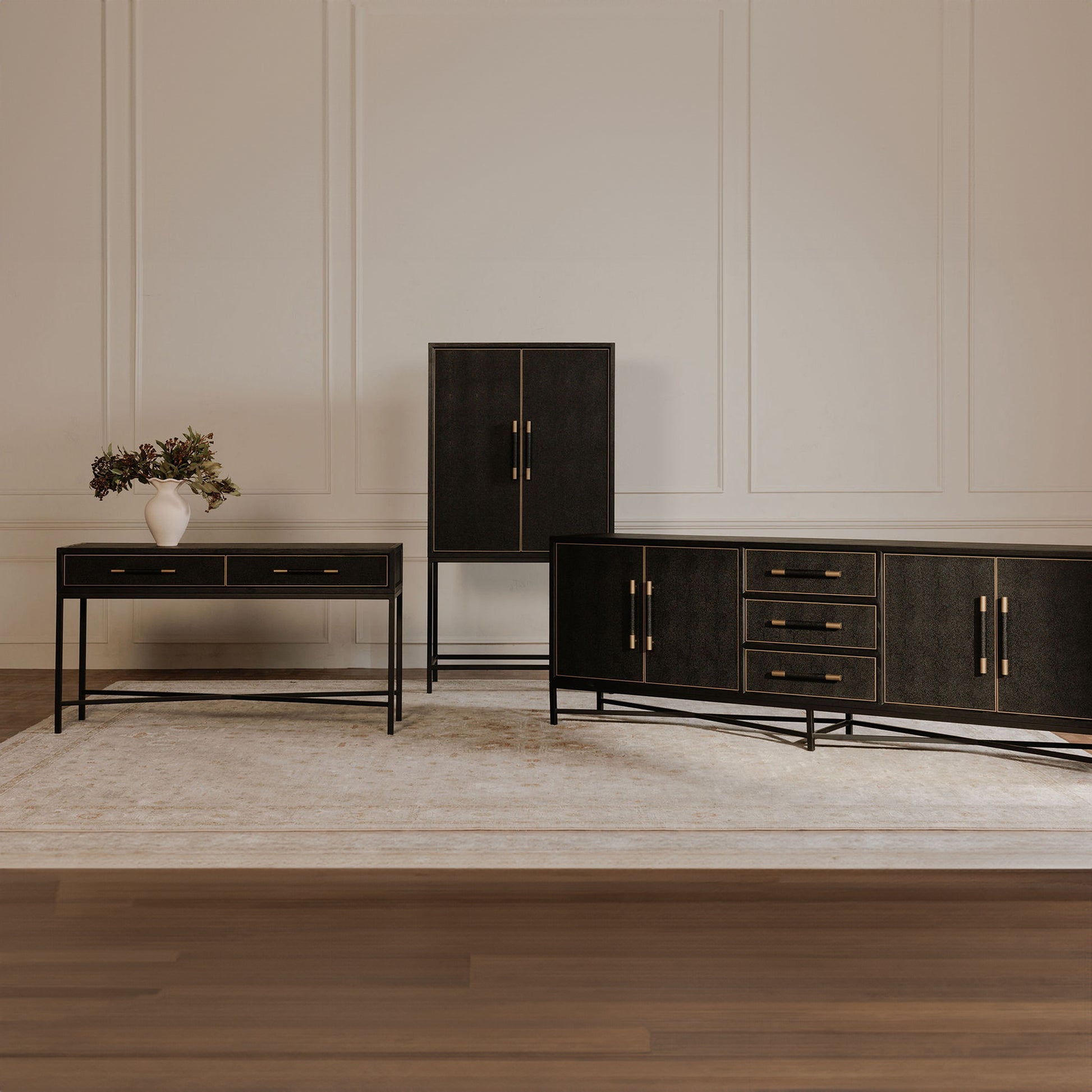 Mako Console Table Black by Moe's Home Collection - view 4
