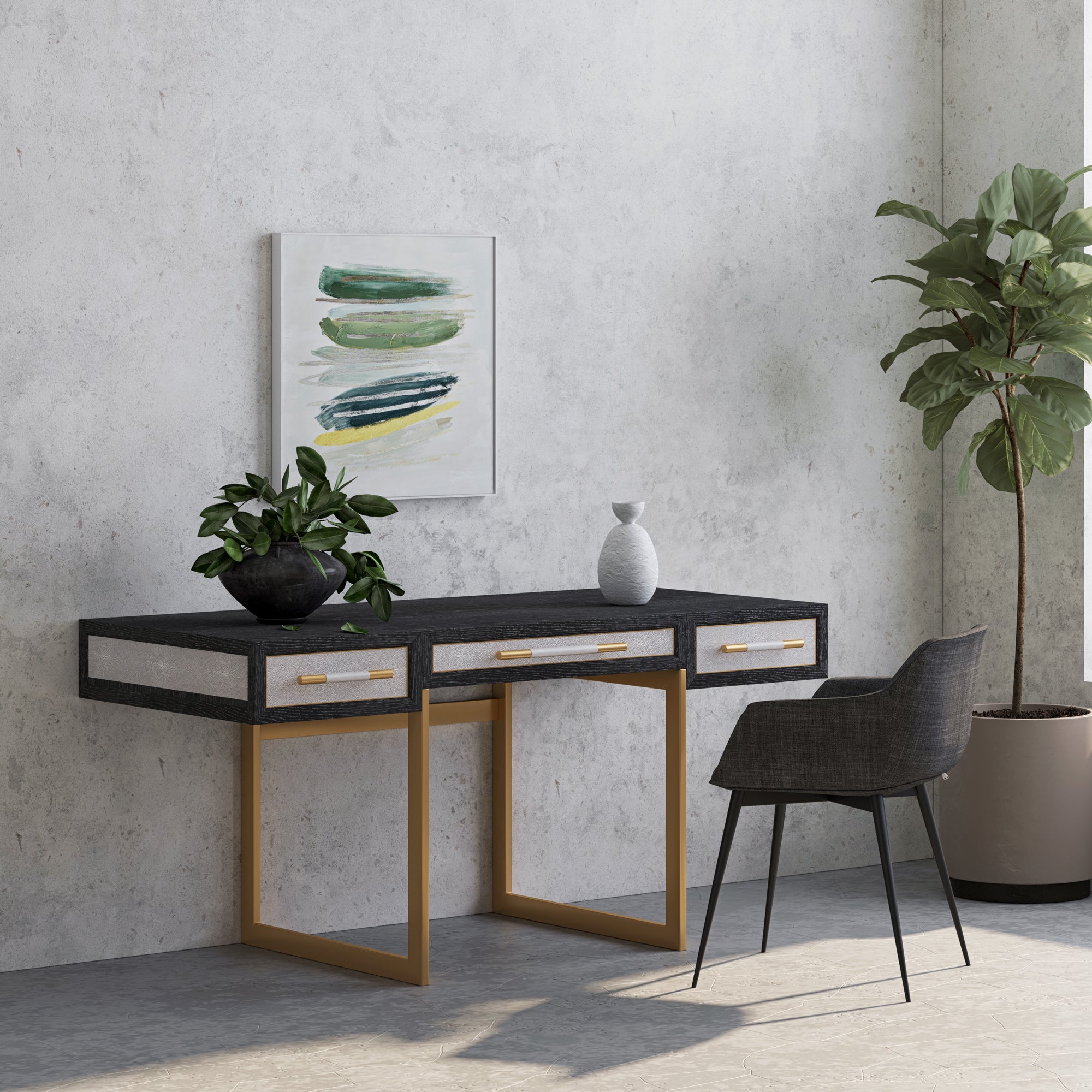 Mako Desk Grey by Moe's Home Collection - view 7