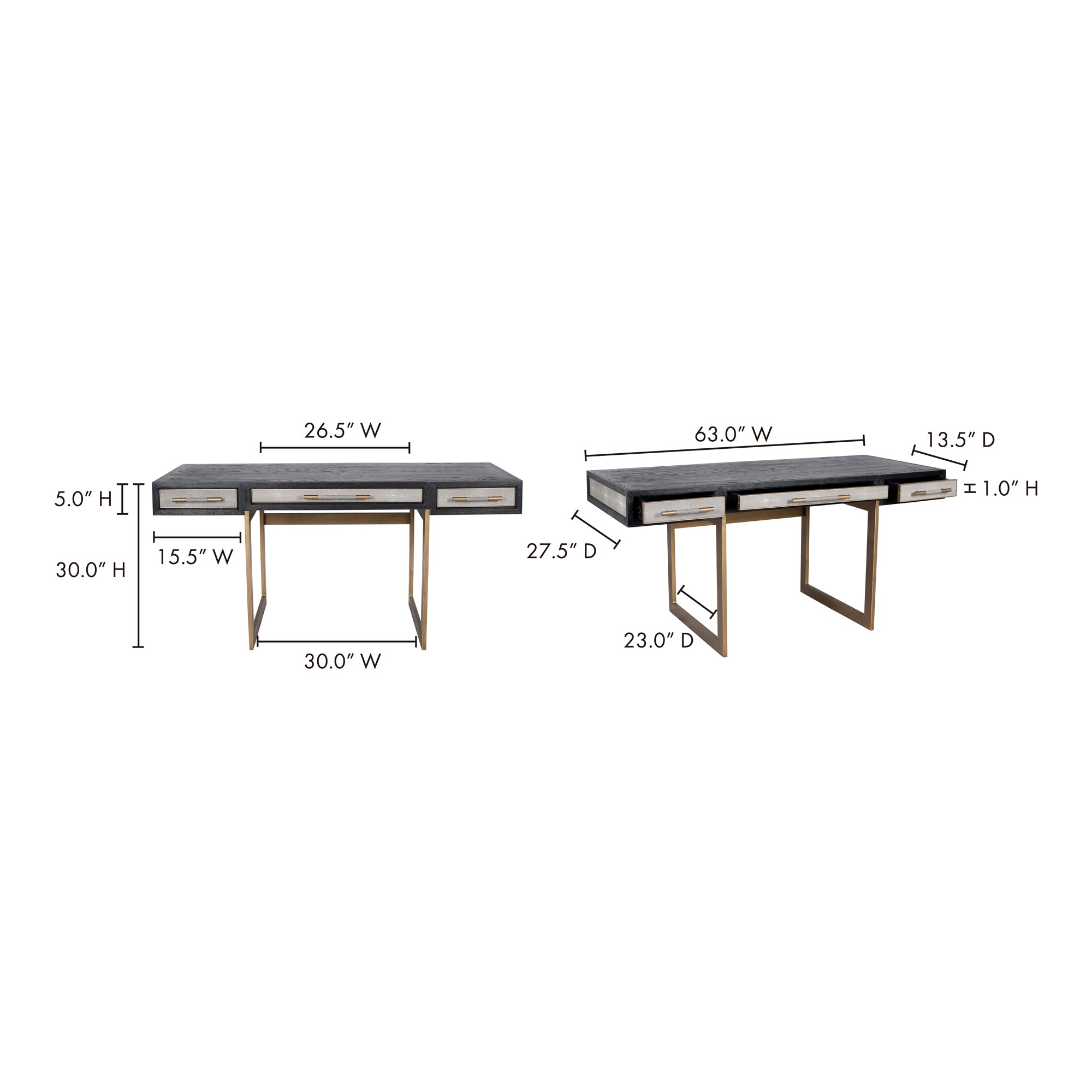Mako Desk Grey by Moe's Home Collection - view 8