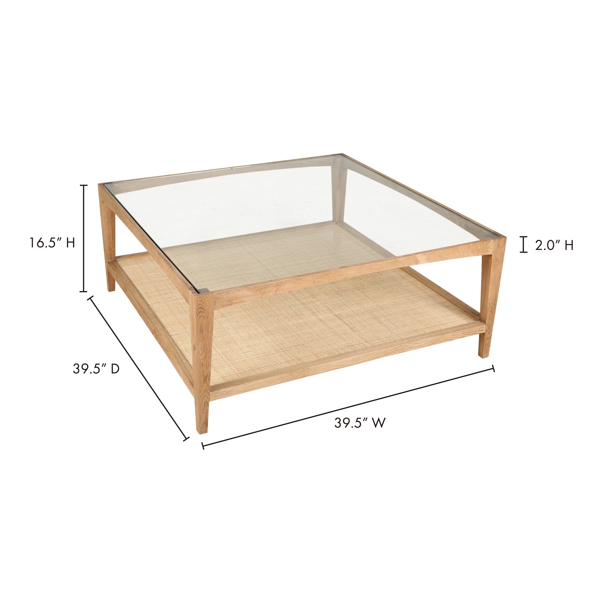 Harrington Coffee Table Natural by Moe's Home Collection - view 5