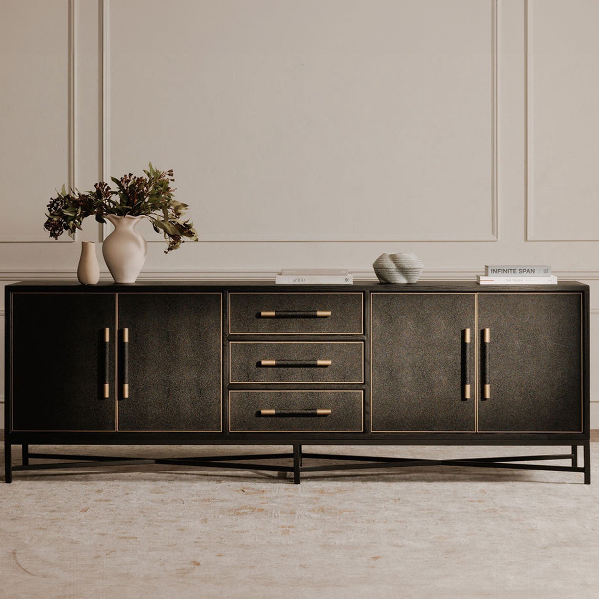 Mako Sideboard Large Black by Moe's Home Collection - view 2