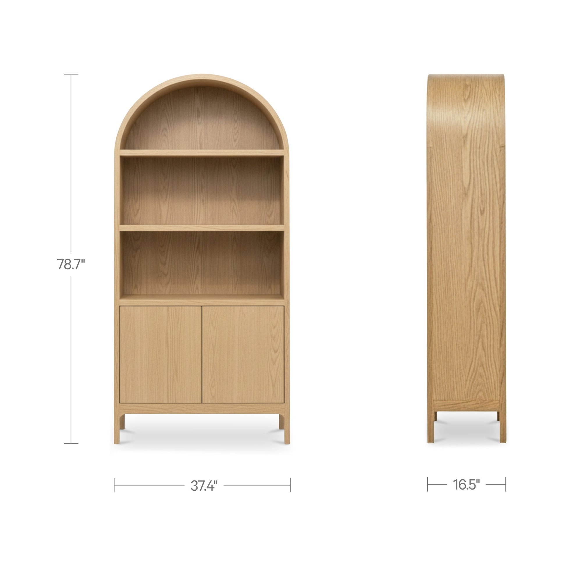 Wilde Display Cabinet Natural by Moe's Home Collection - view 3