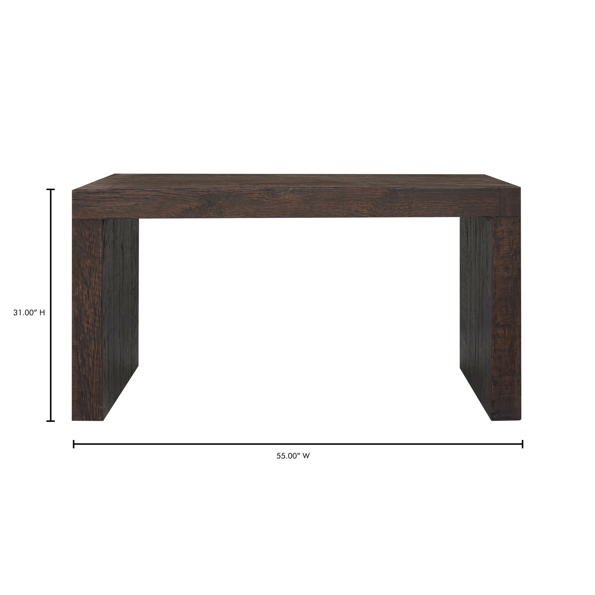 Evander Console Table Rustic Brown by Moe's Home Collection - view 7
