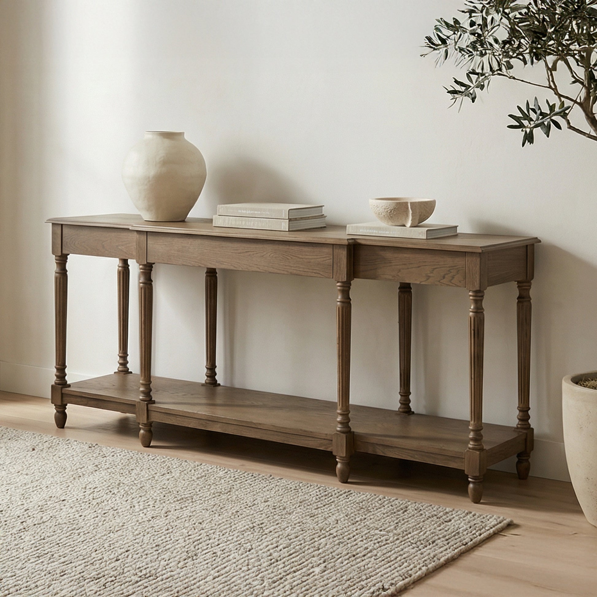 Martha Console Table Brown by Moe's Home Collection - view 2