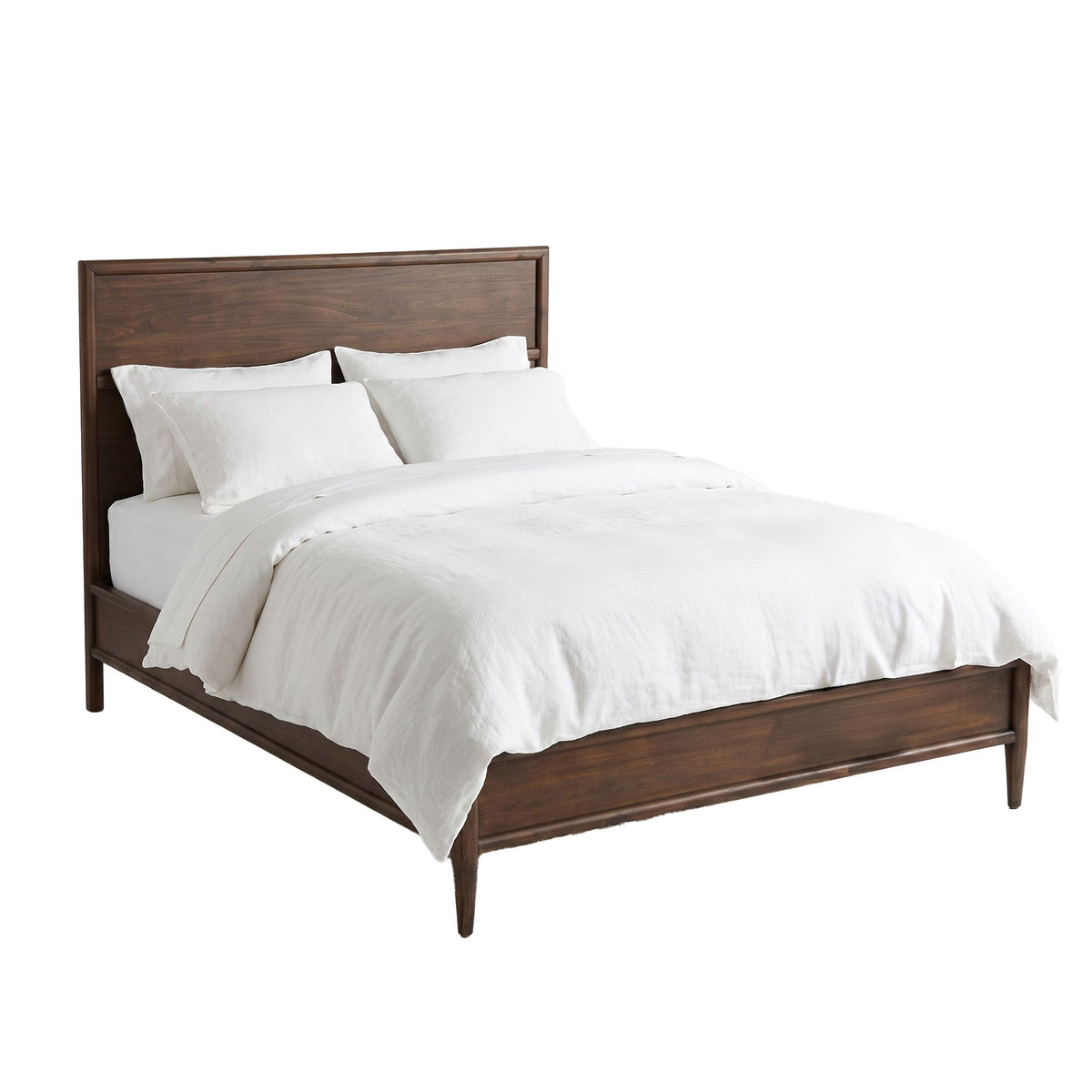 Lewis Queen Bed in Dark Acacia - image 3