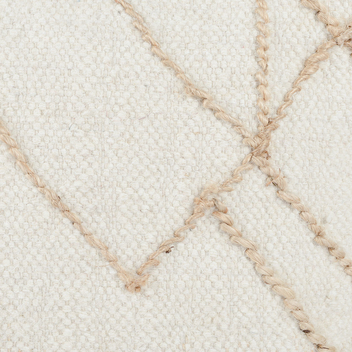 Sintra Pouf - Ivory/Natural