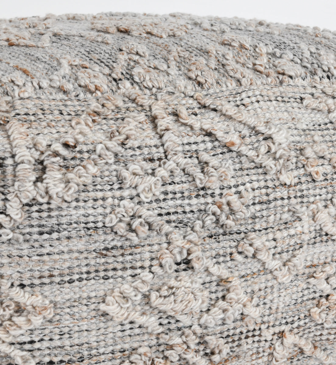 Performance Tundra Pouf - Gray Multi