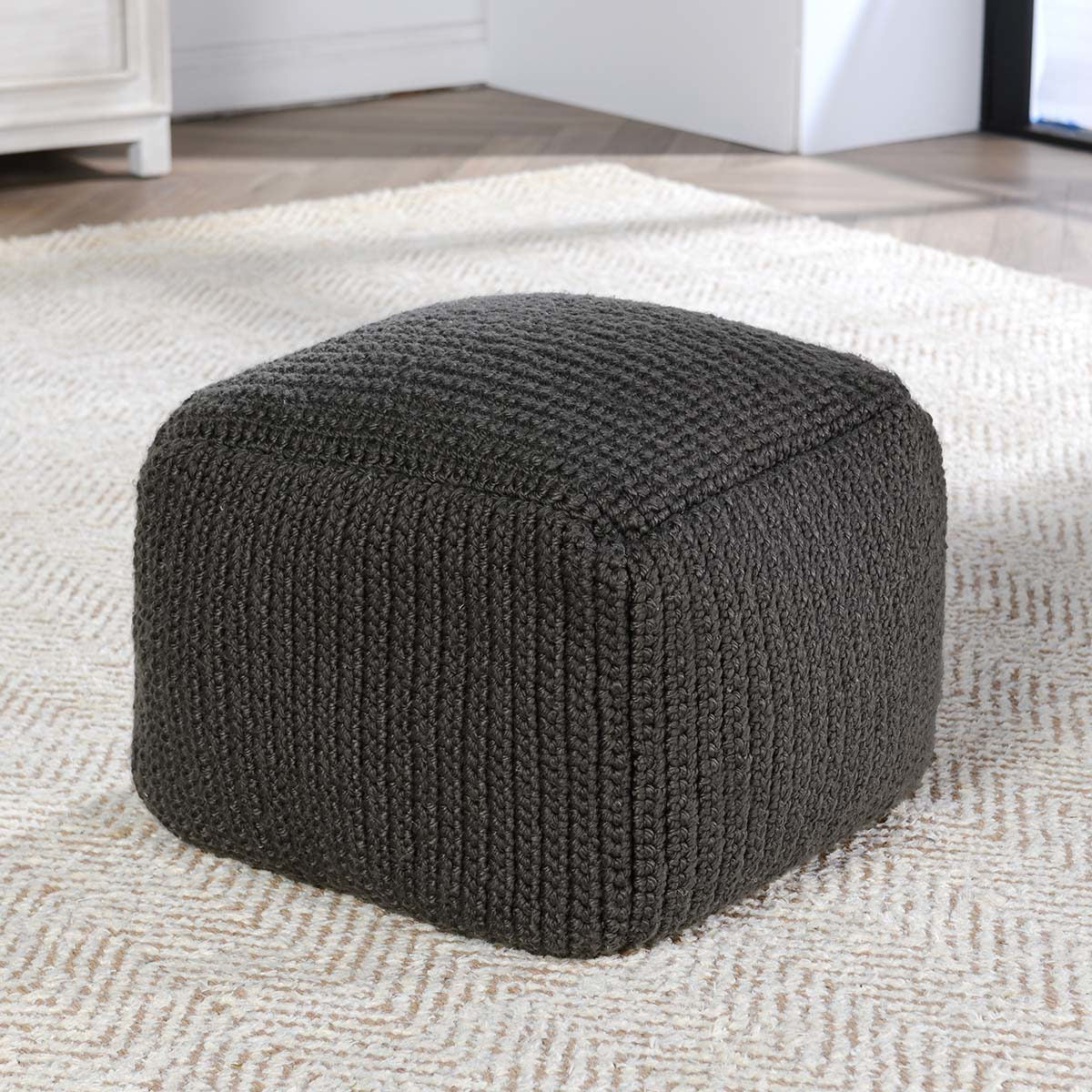 Performance Prism Pouf - Dark Gray