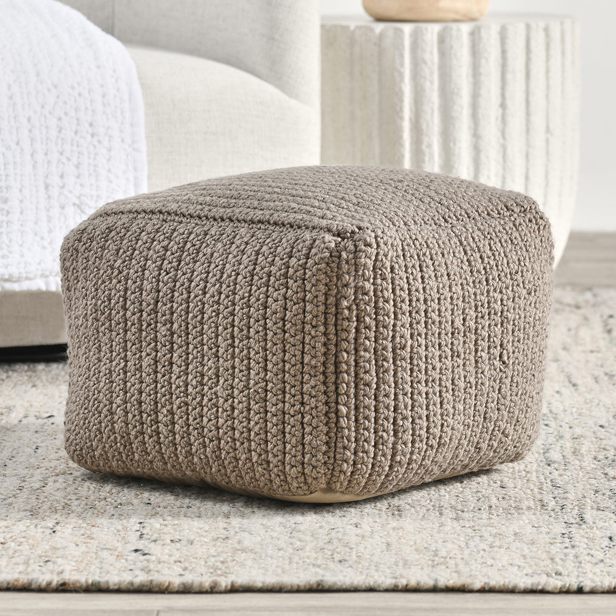 Performance Prism Pouf - Dark Gray
