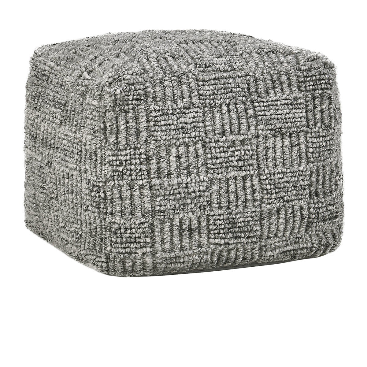 Performance Vico Pouf 18"x18"x14" - Gray