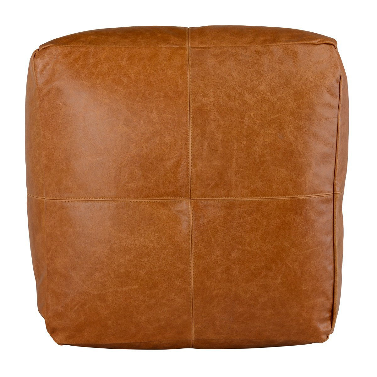Leather Pouf