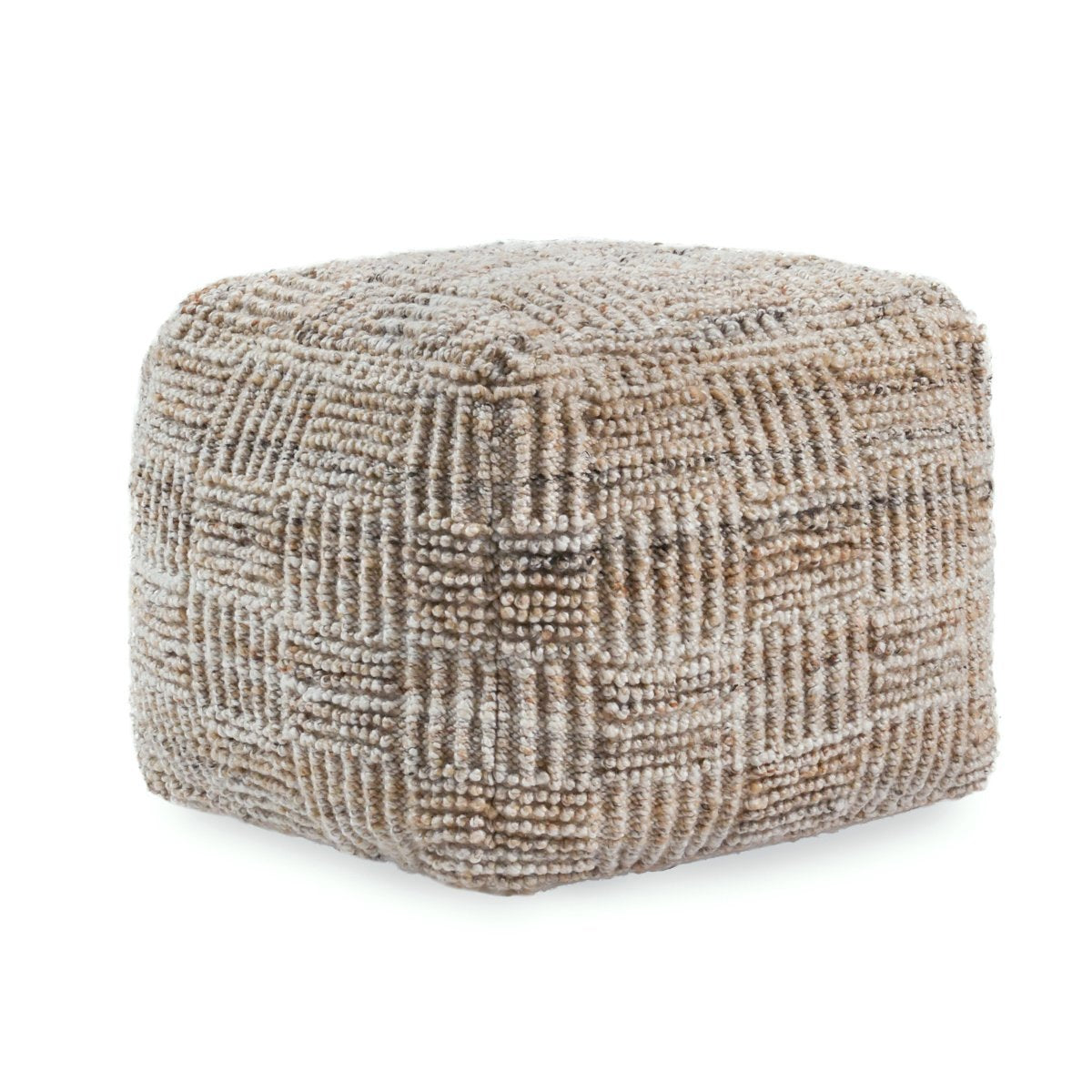Performance Vico Pouf 18"x18"x14" - Gray