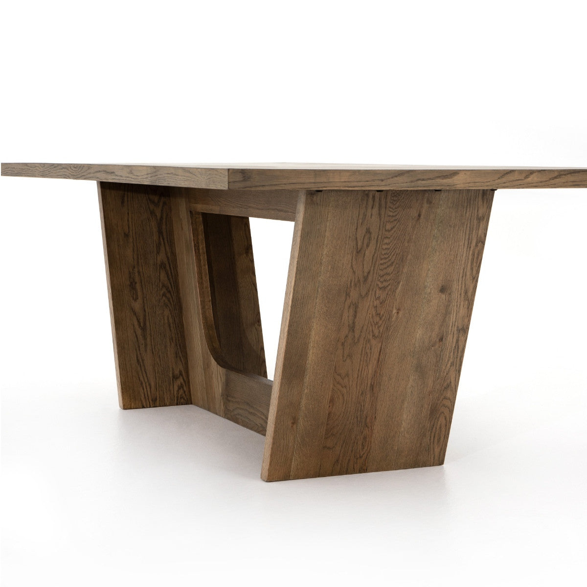 Pryor Grey Oak Wood Dining Table 87" ,VPTN-170