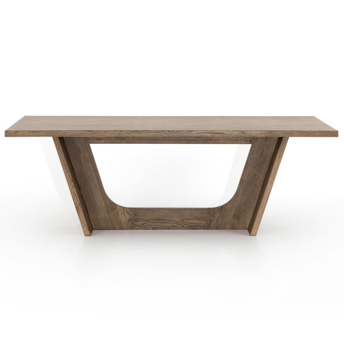 Pryor Grey Oak Wood Dining Table 87" ,VPTN-170