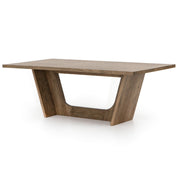 Pryor Grey Oak Wood Dining Table 87" ,VPTN-170