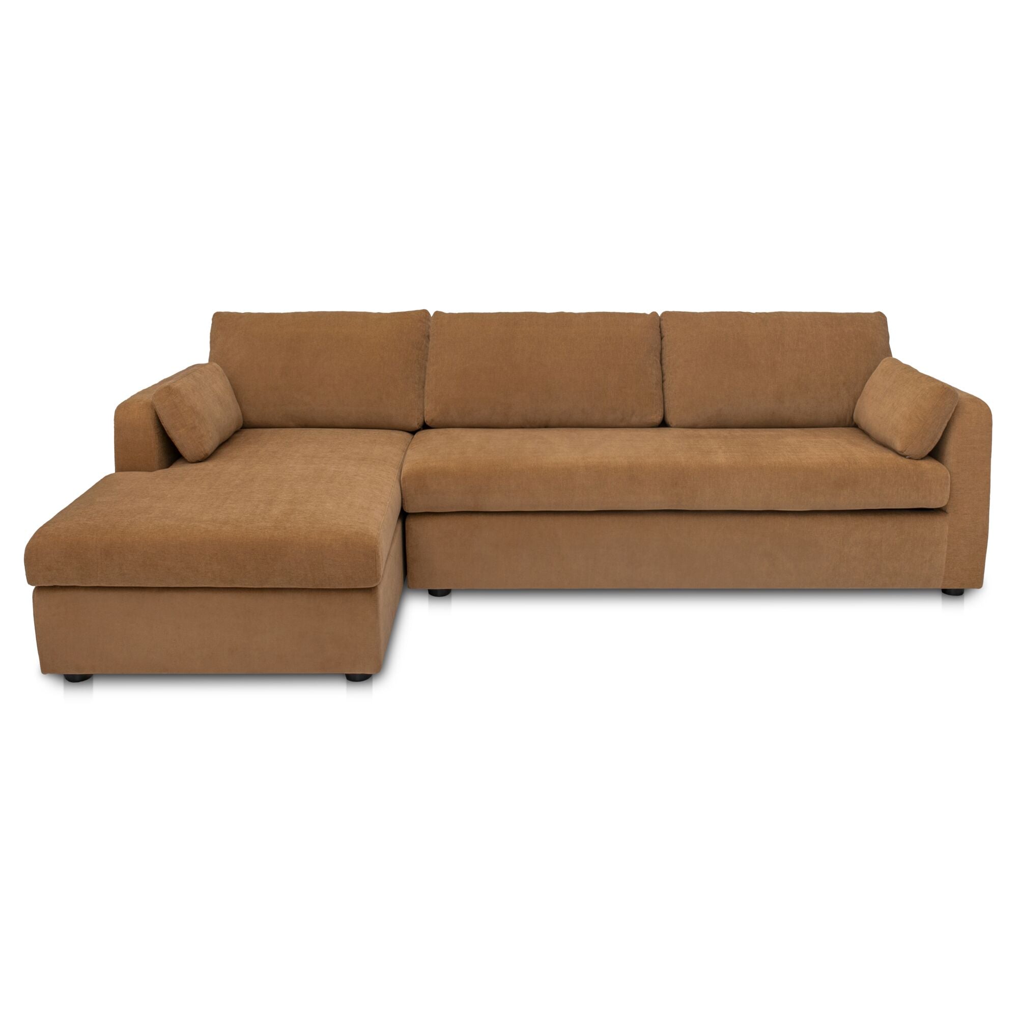 Burrow Sleeper Sectional With Storage Chaise Ginger Left by Moe's Home Collection