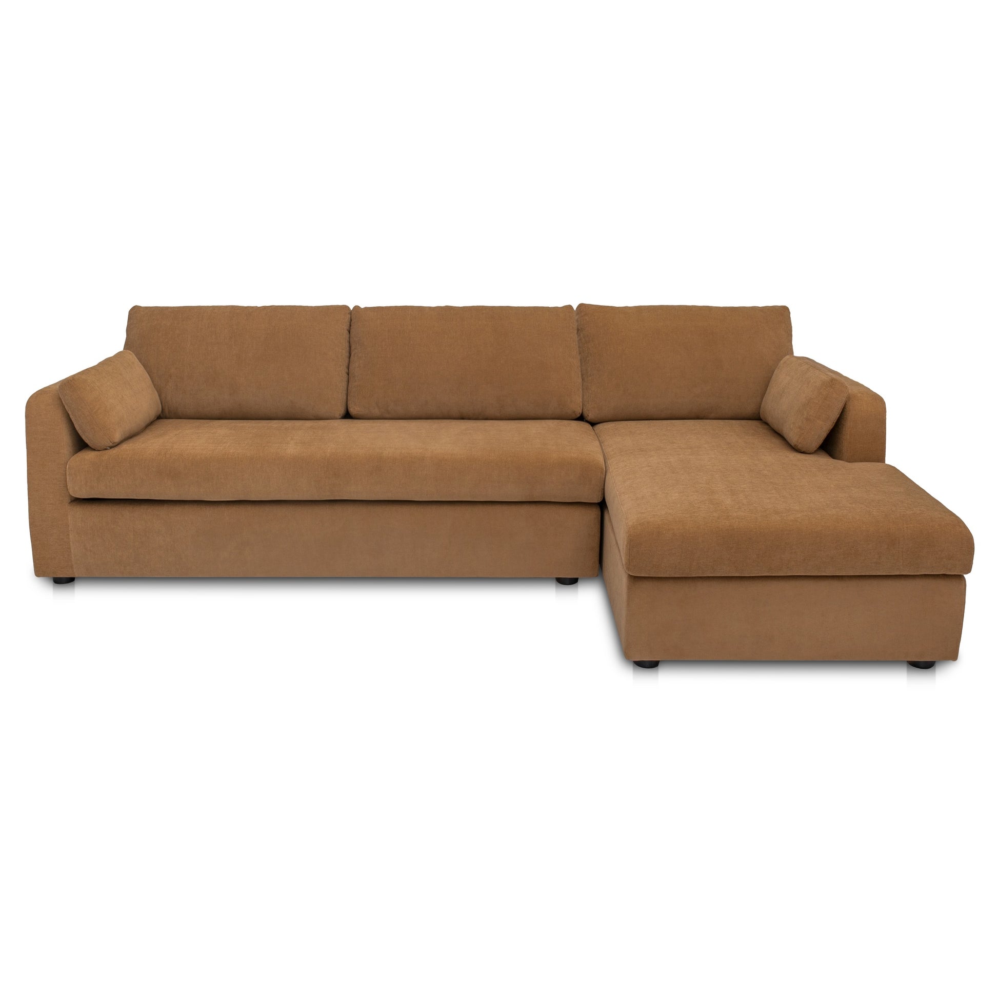 Burrow Sleeper Sectional With Storage Chaise Ginger Right by Moe's Home Collection