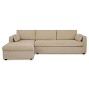 Burrow Sleeper Sectional With Storage Chaise Sand Left by Moe's Home Collection