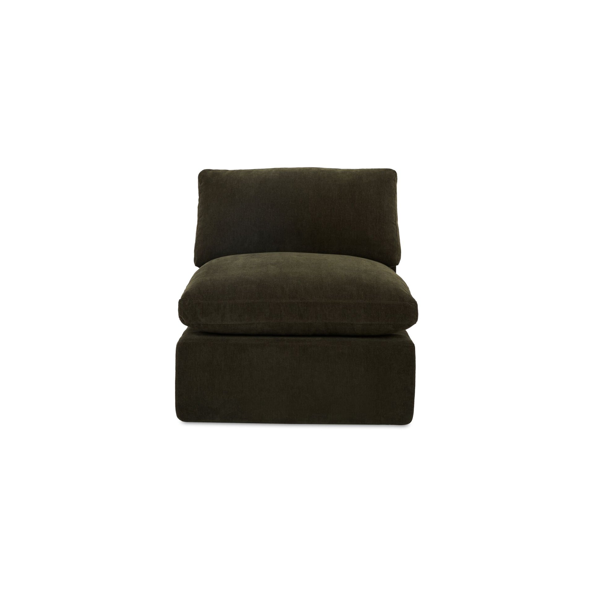 Cates Slipper Chair Dark Green by Moe's Home Collection