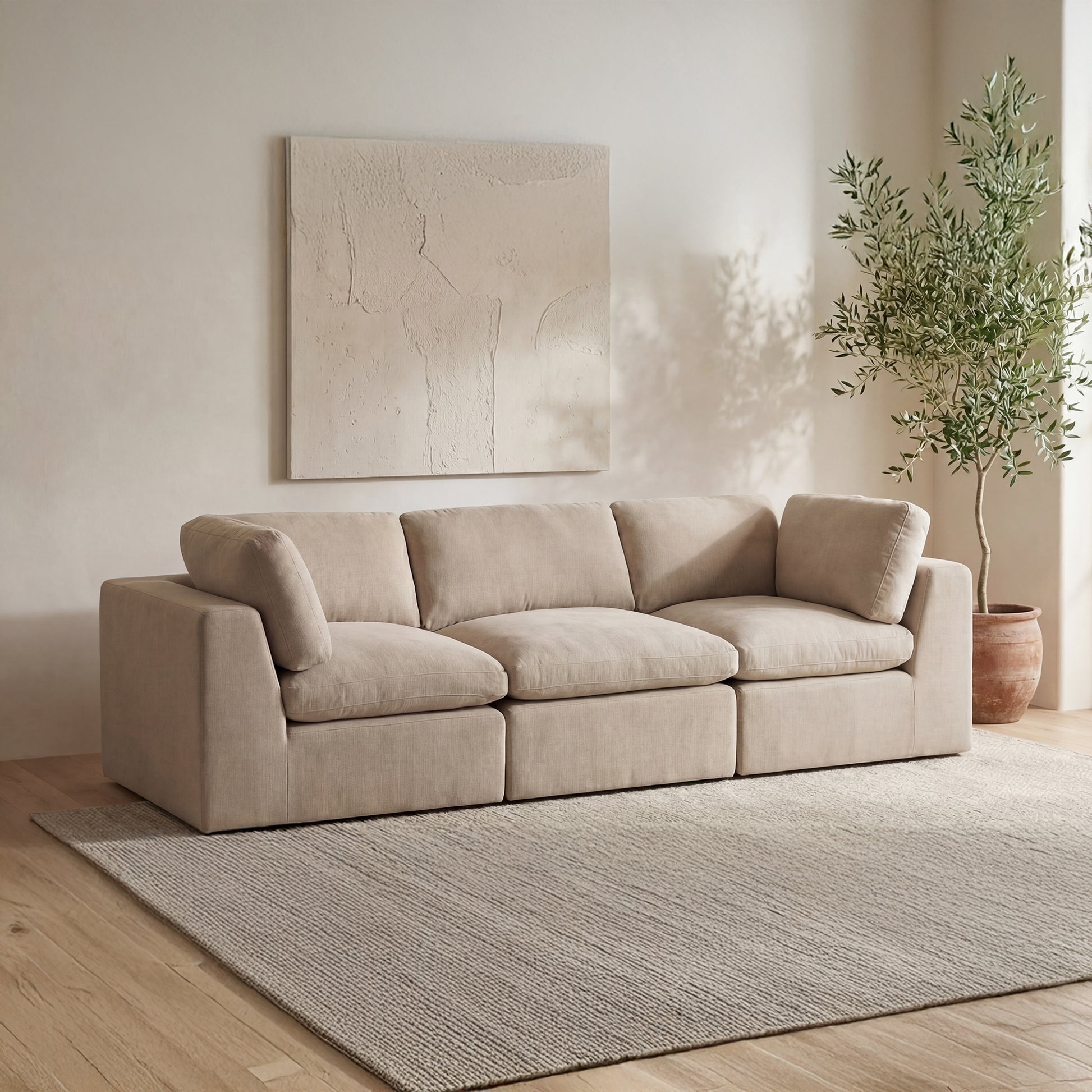 Cates Slipper Chair Pebble by Moe's Home Collection - view 2