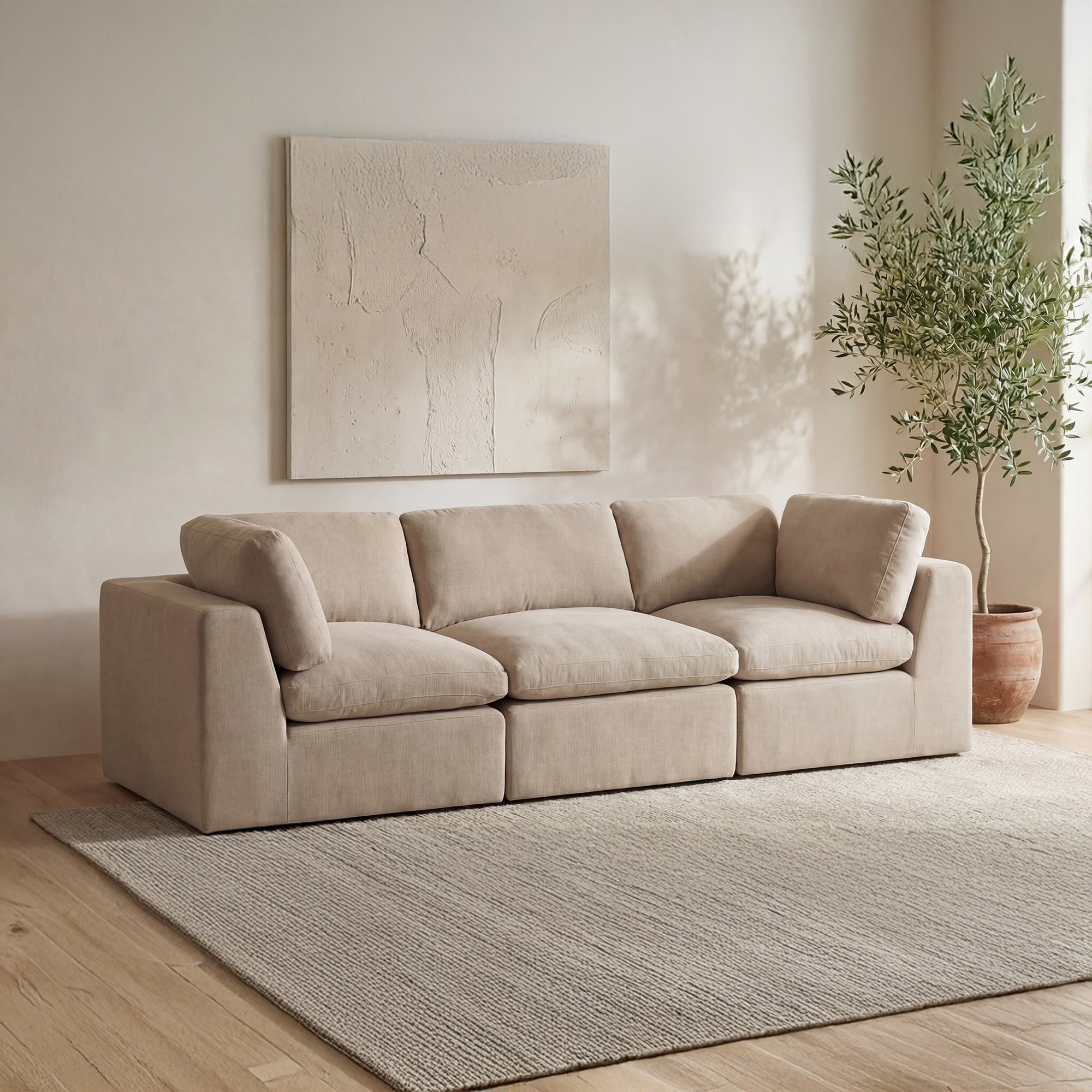 Cates Slipper Chair Pebble by Moe's Home Collection - view 2