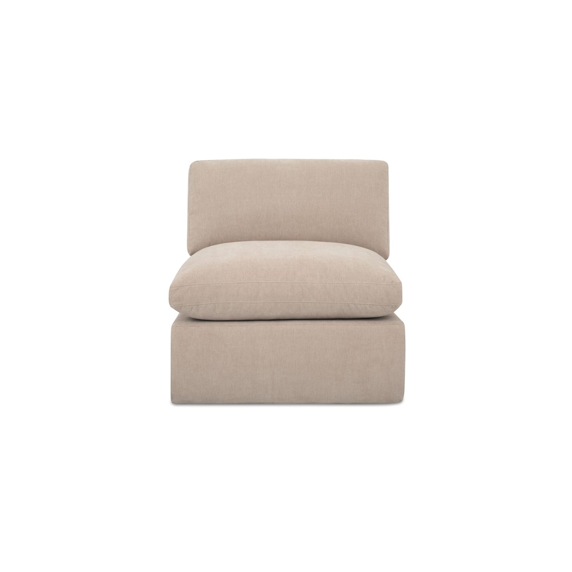 Cates Slipper Chair Pebble by Moe's Home Collection