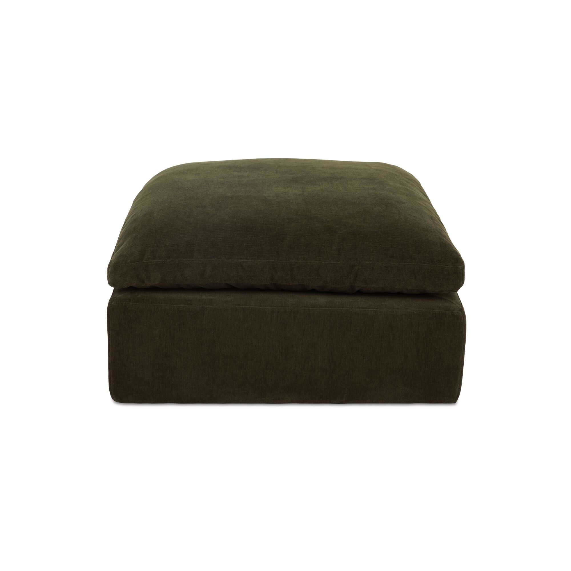 Cates Ottoman Dark Green by Moe's Home Collection
