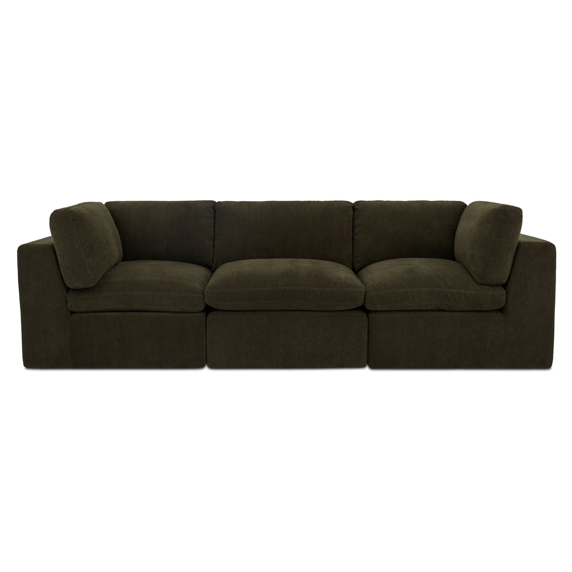 Cates Modular Sofa Dark Green by Moe's Home Collection