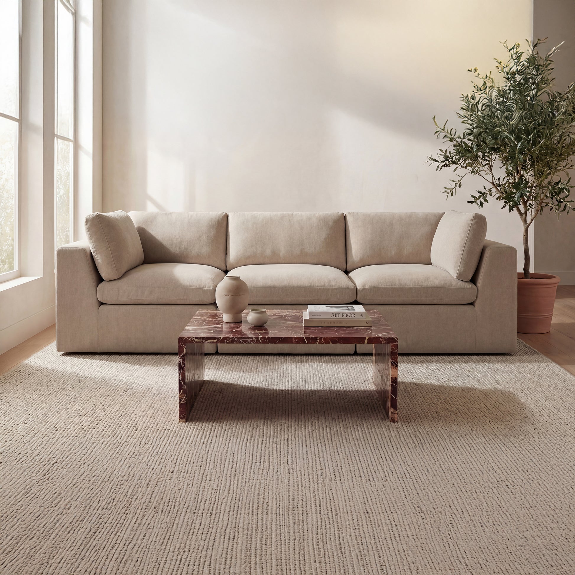Cates Modular Sofa Pebble by Moe's Home Collection - view 4