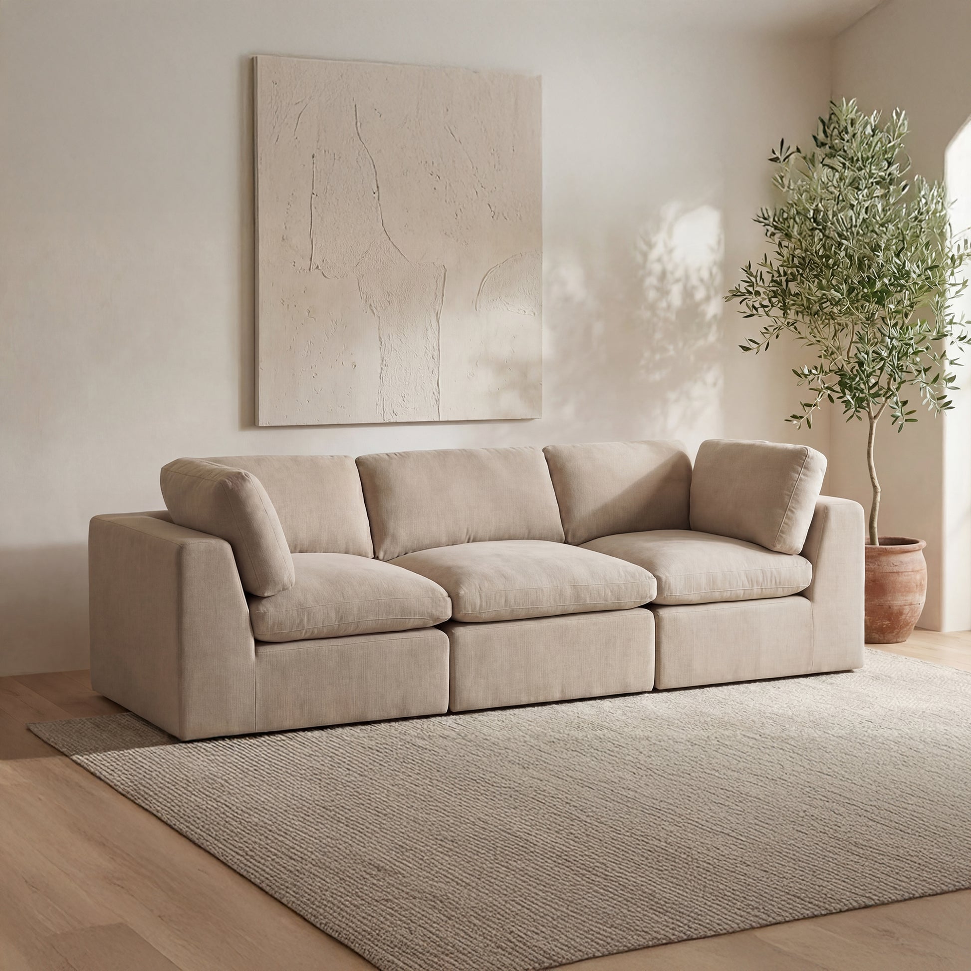 Cates Modular Sofa Pebble by Moe's Home Collection - view 2