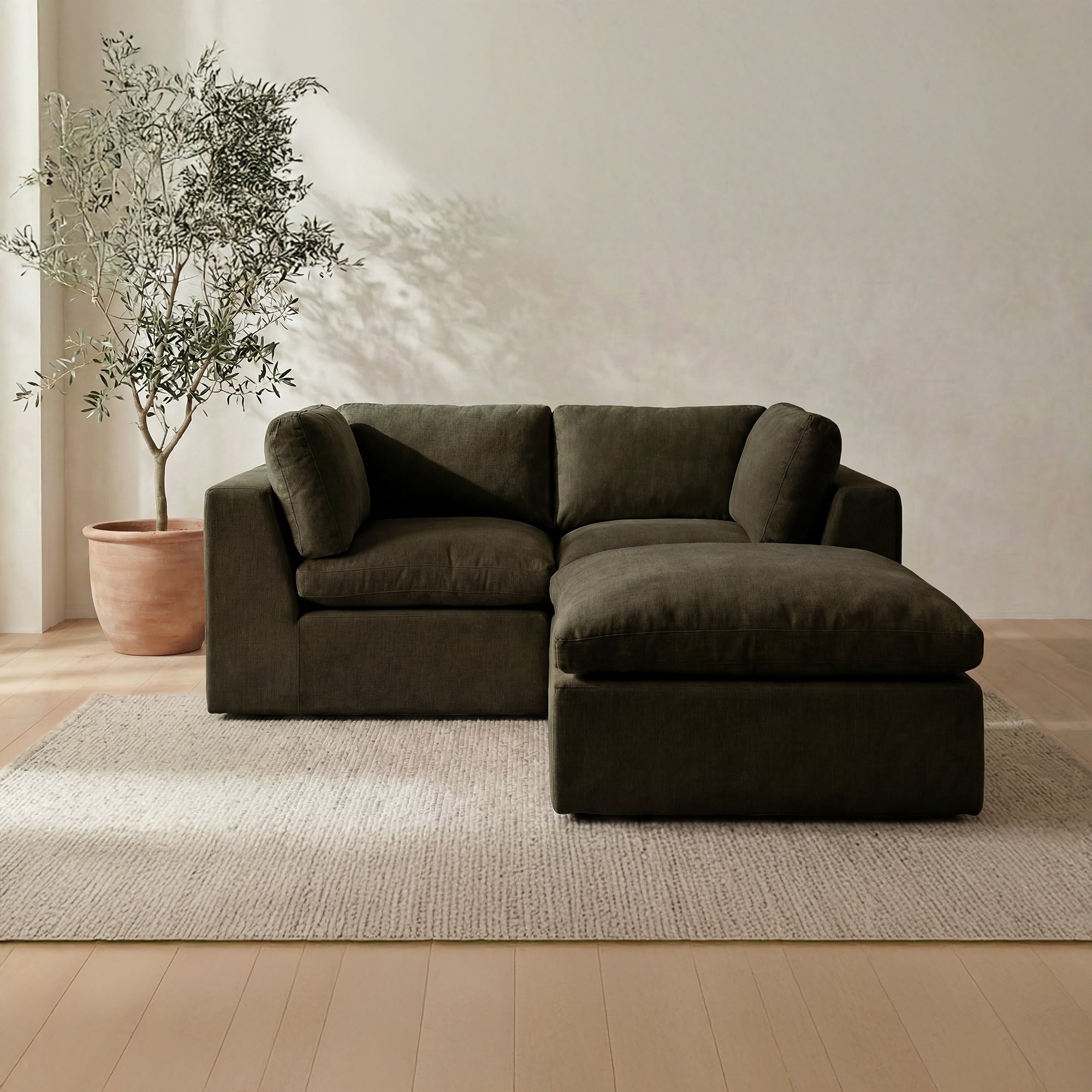 Cates Nook Modular Sectional Dark Green by Moe's Home Collection - view 2