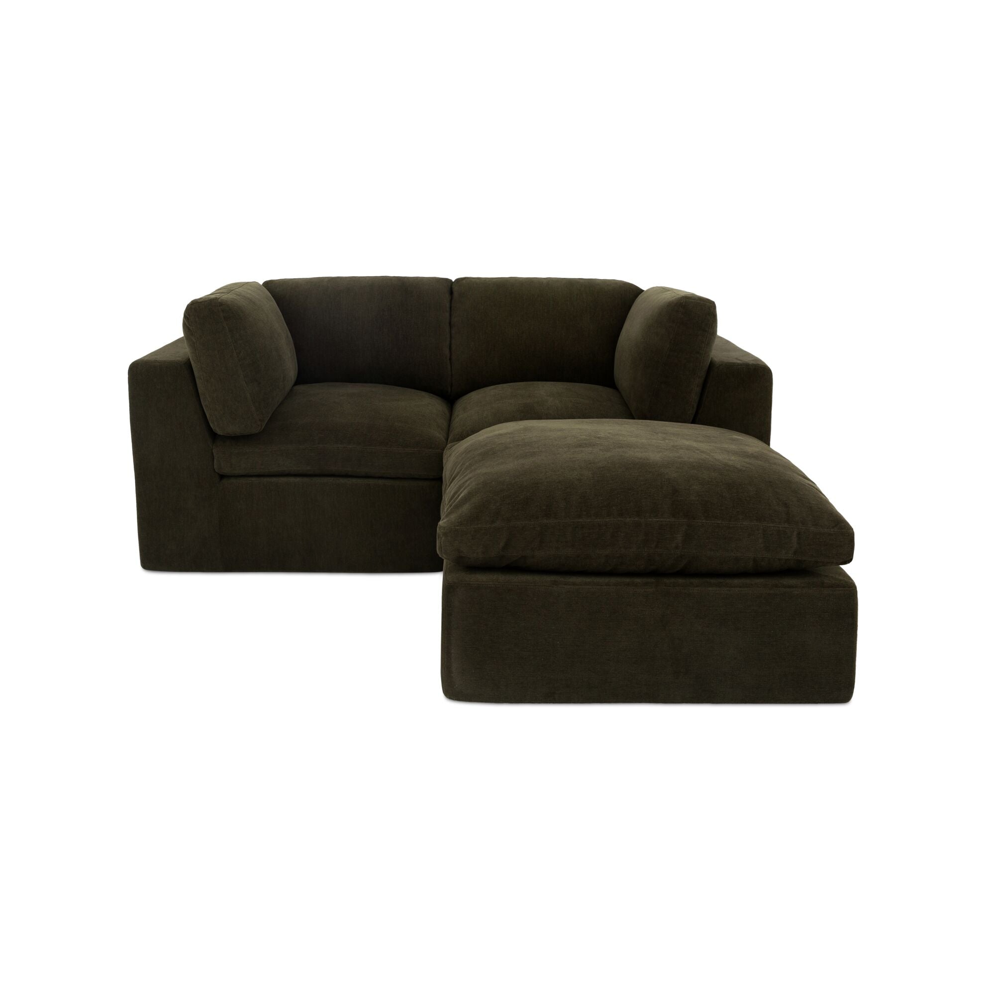Cates Nook Modular Sectional Dark Green by Moe's Home Collection