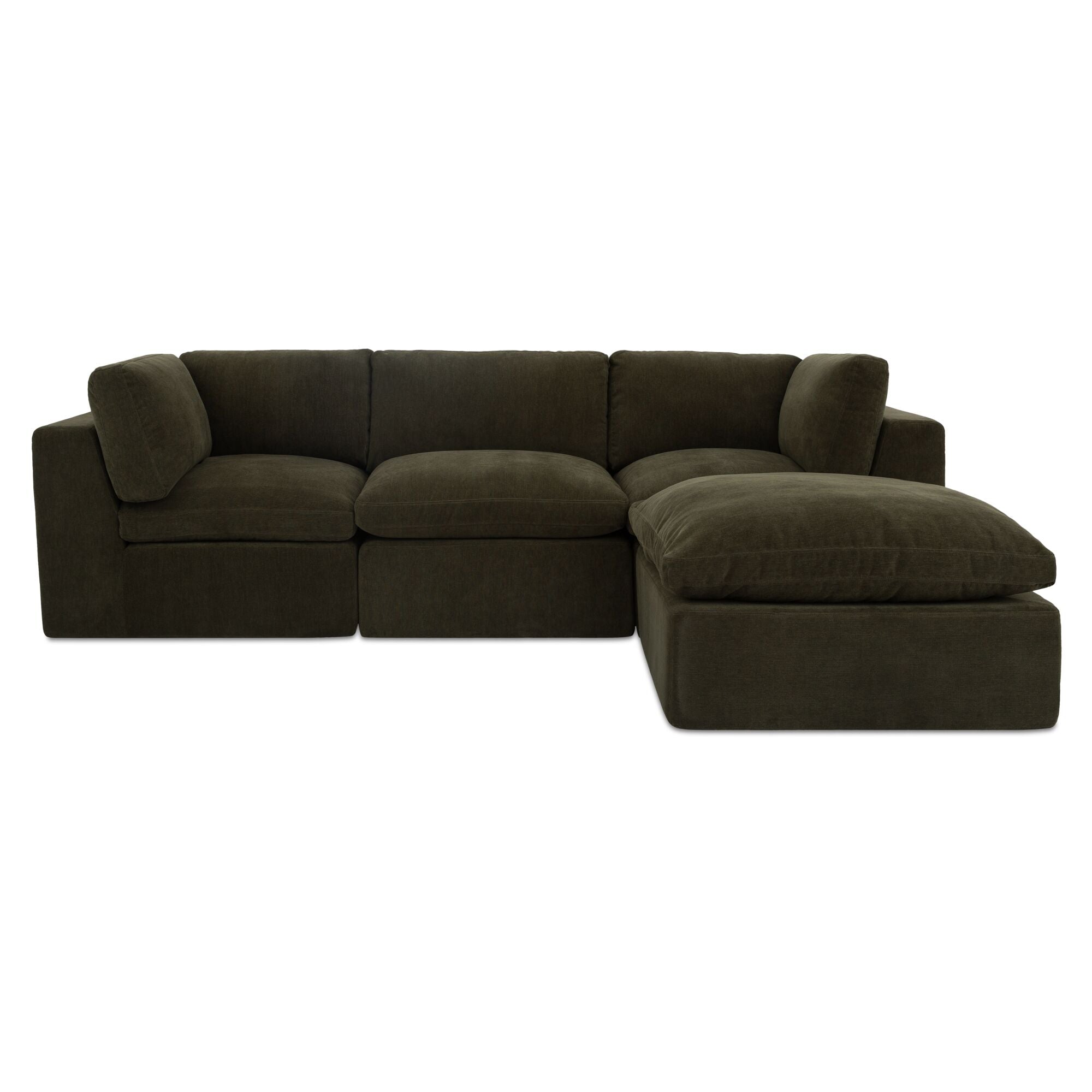 Cates Lounge Modular Sectional Dark Green by Moe's Home Collection