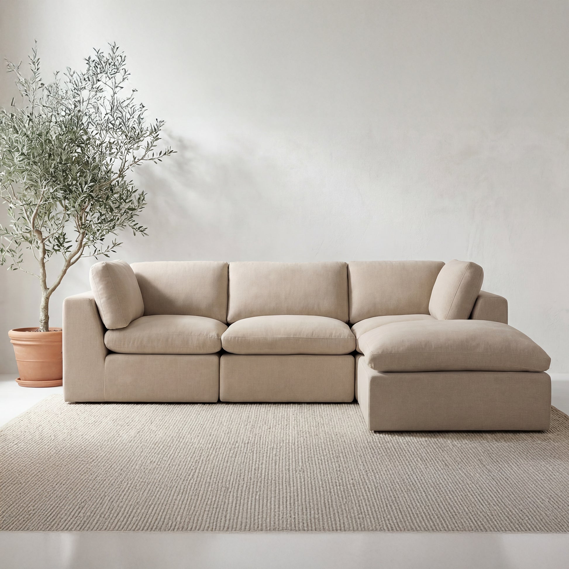 Cates Lounge Modular Sectional Pebble by Moe's Home Collection - view 2