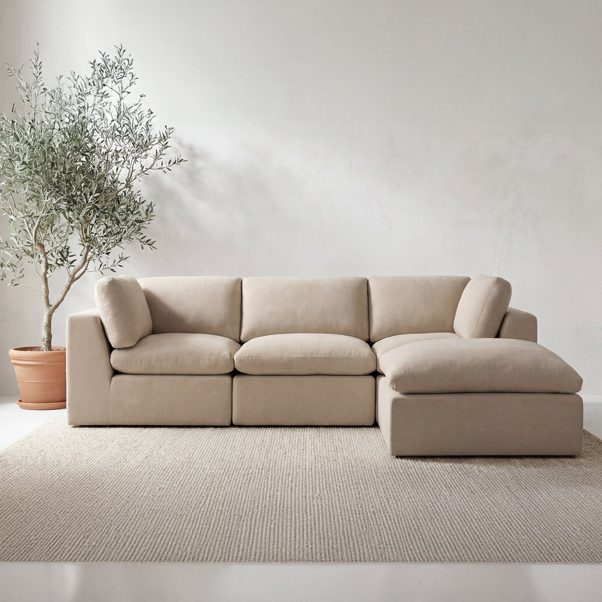 Cates Lounge Modular Sectional Pebble by Moe's Home Collection - view 2