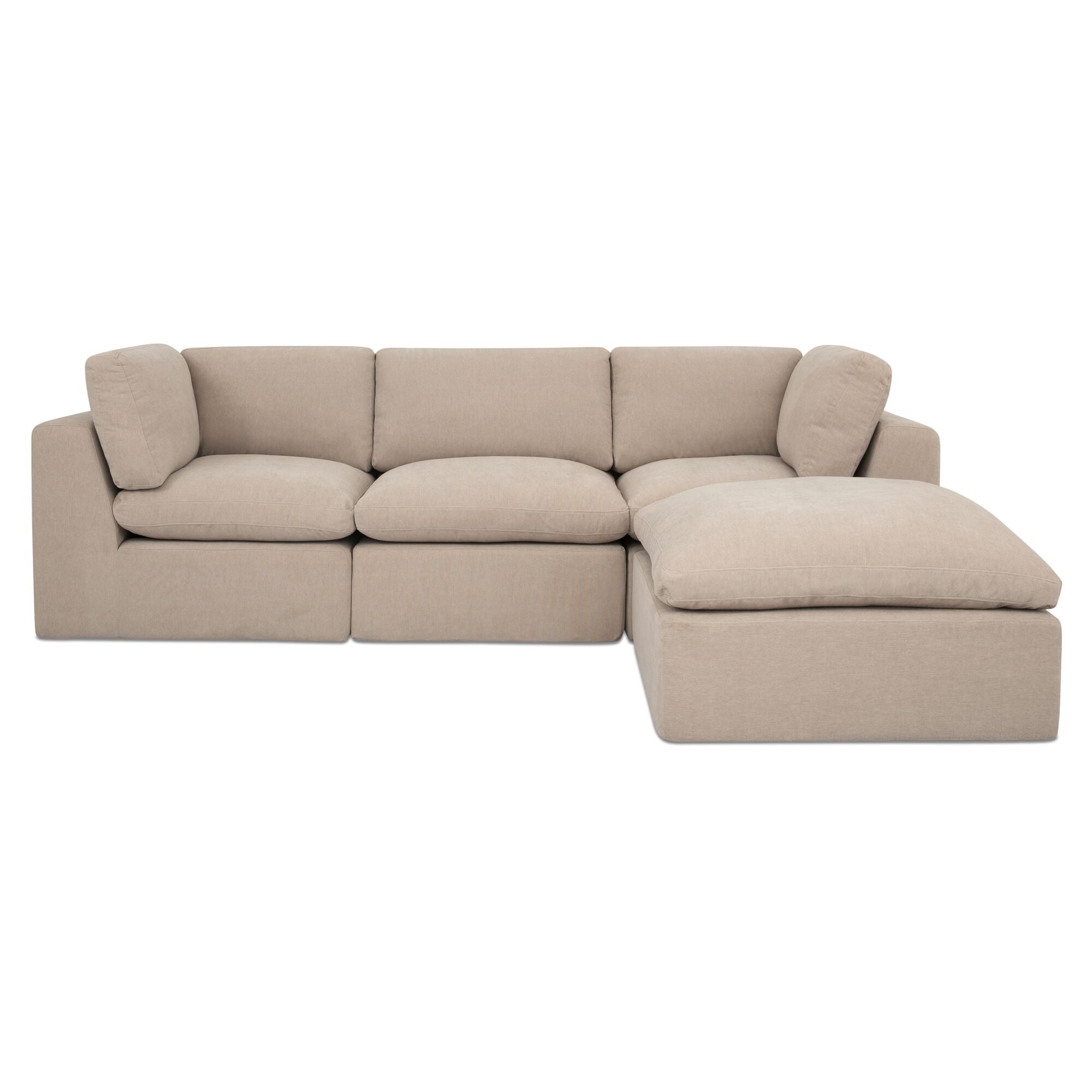 Cates Lounge Modular Sectional Pebble by Moe's Home Collection
