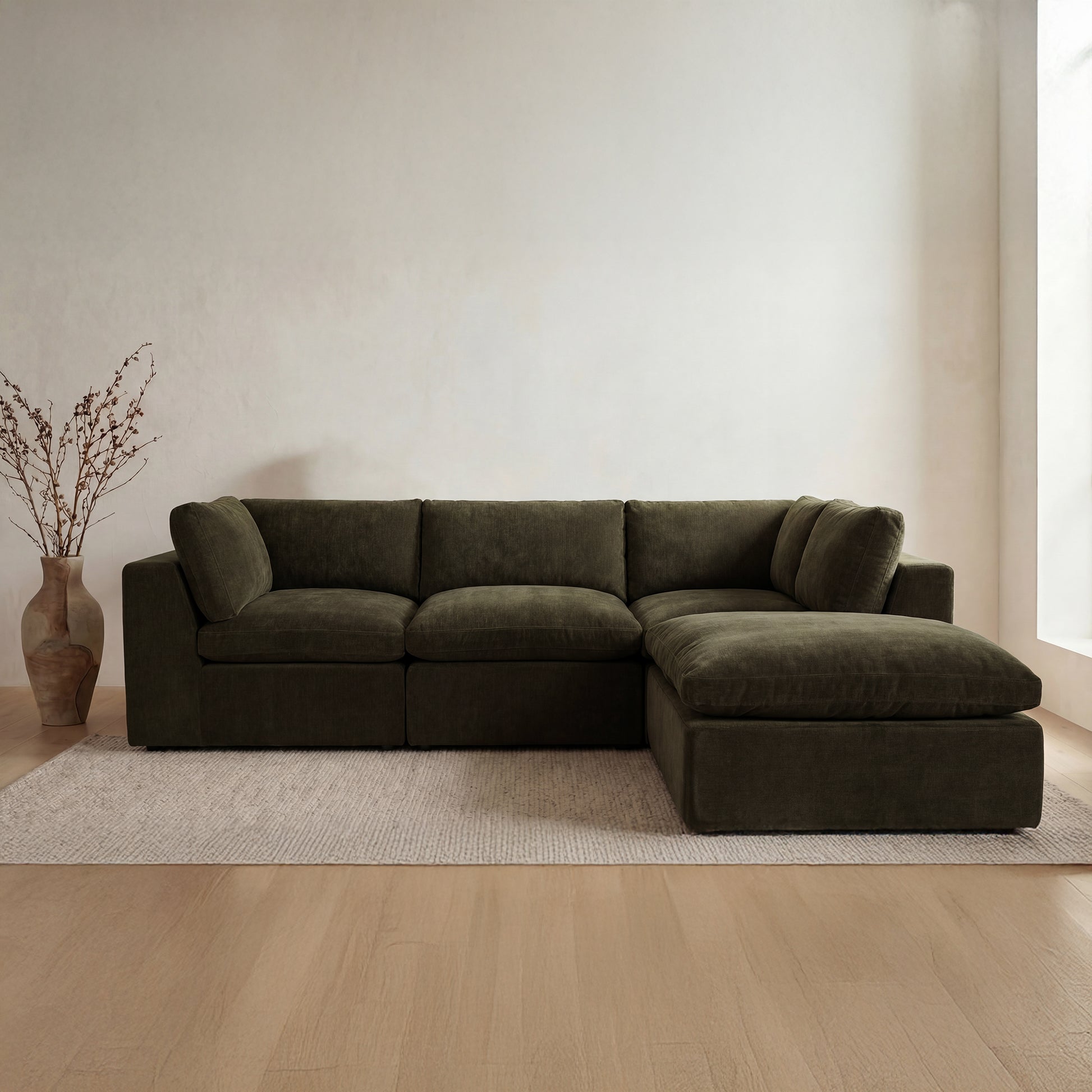 Cates Dream Modular Sectional Dark Green by Moe's Home Collection - view 2