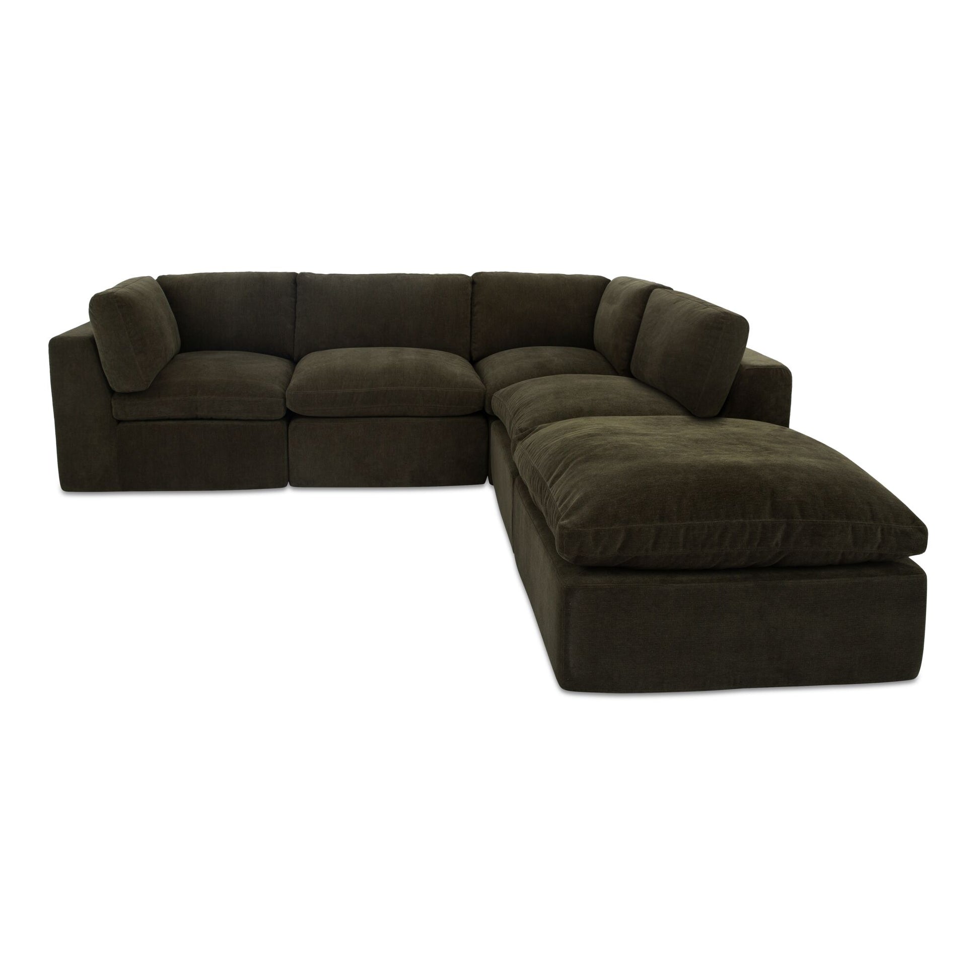 Cates Dream Modular Sectional Dark Green by Moe's Home Collection