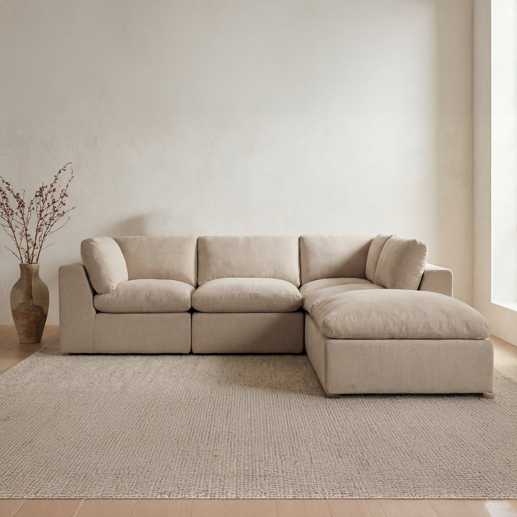 Cates Dream Modular Sectional Pebble by Moe's Home Collection - view 2