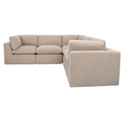 Cates Classic L Modular Sectional Pebble by Moe's Home Collection