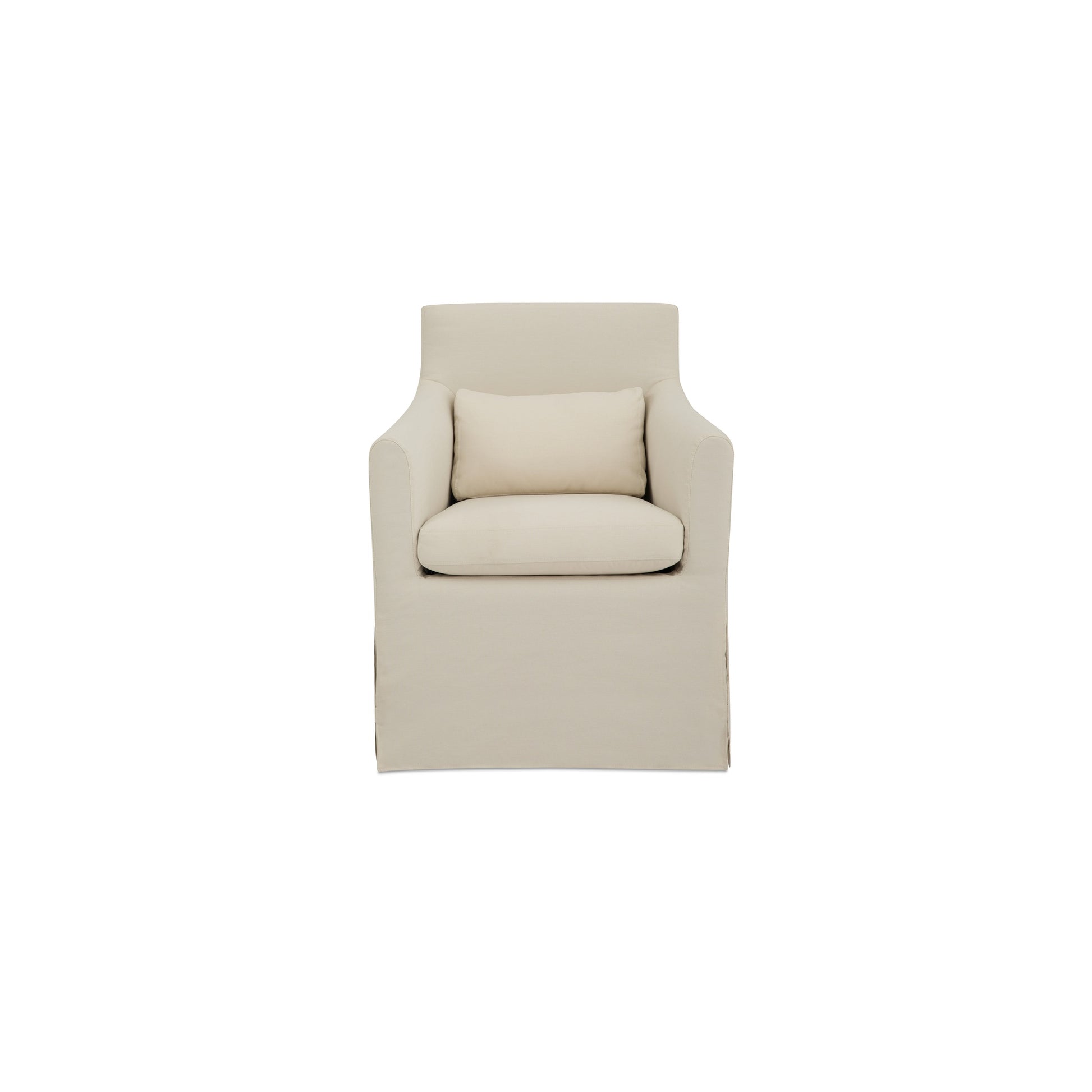 Lydia Outdoor Slipcover Dining Chair Cream by Moe's Home Collection