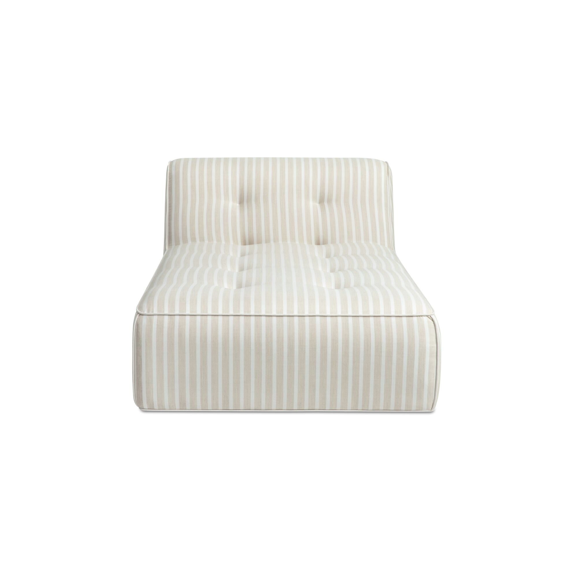Sunseeker Outdoor Chaise Brown Stripe by Moe's Home Collection