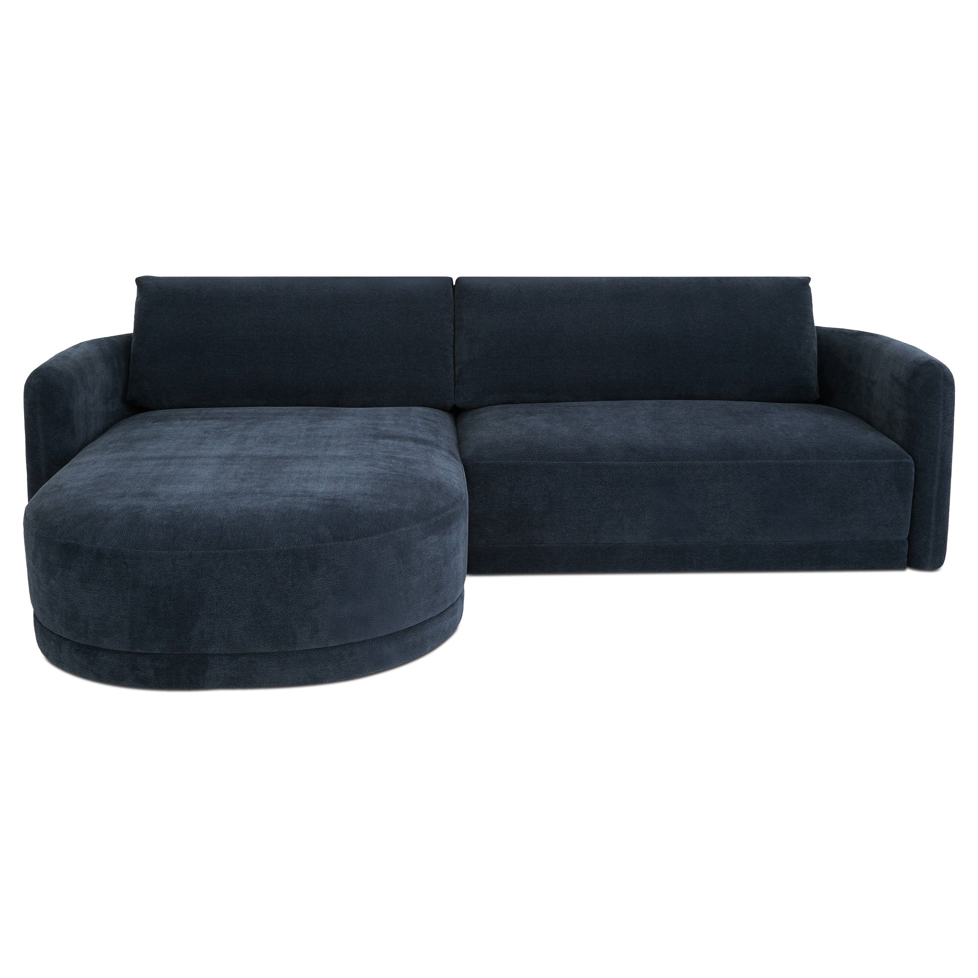 Emmy Sectional Dark Blue Left by Moe's Home Collection