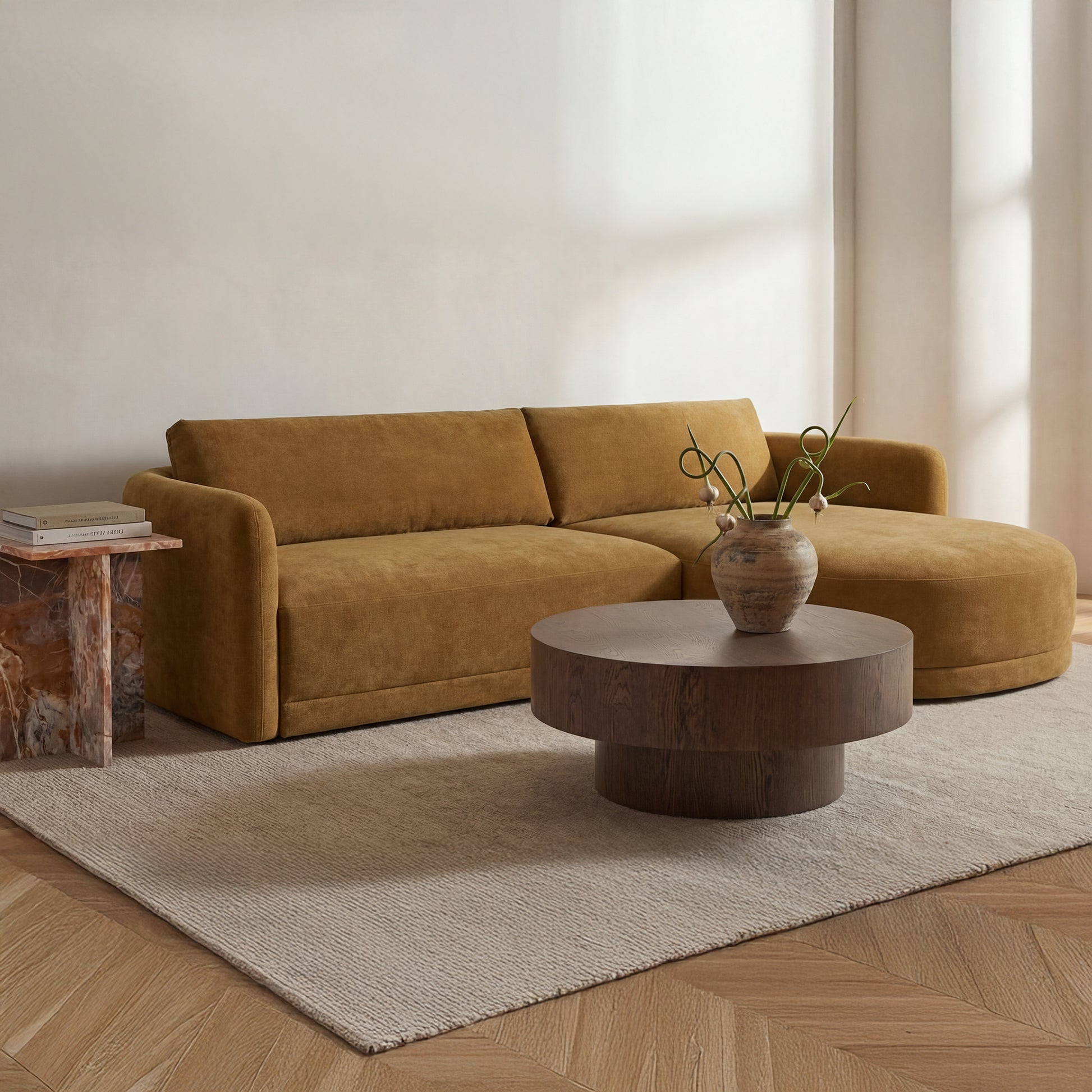 Emmy Sectional Ginger Right by Moe's Home Collection - view 2
