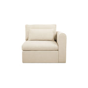 Swift Right Arm Facing Chair Light Beige by Moe's Home Collection